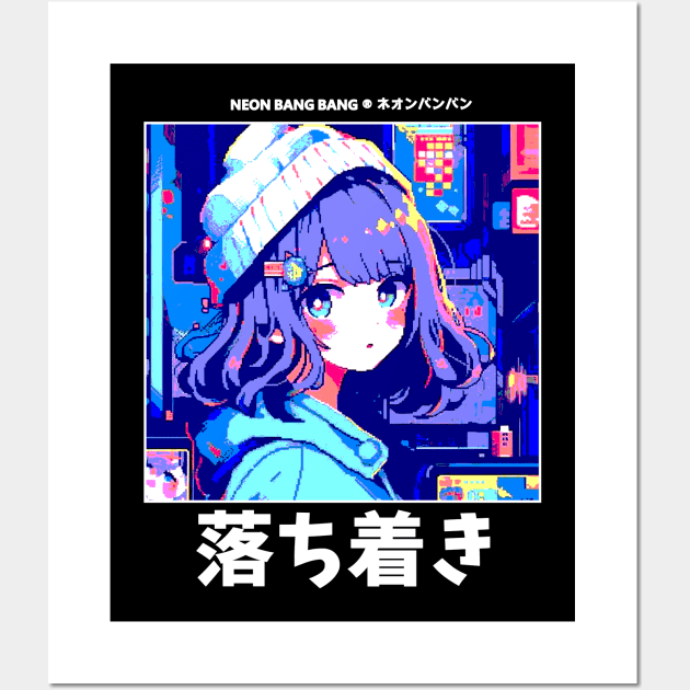 Y2K Aesthetic Harajuku Anime Girl Wall Art by Neon Bang Bang